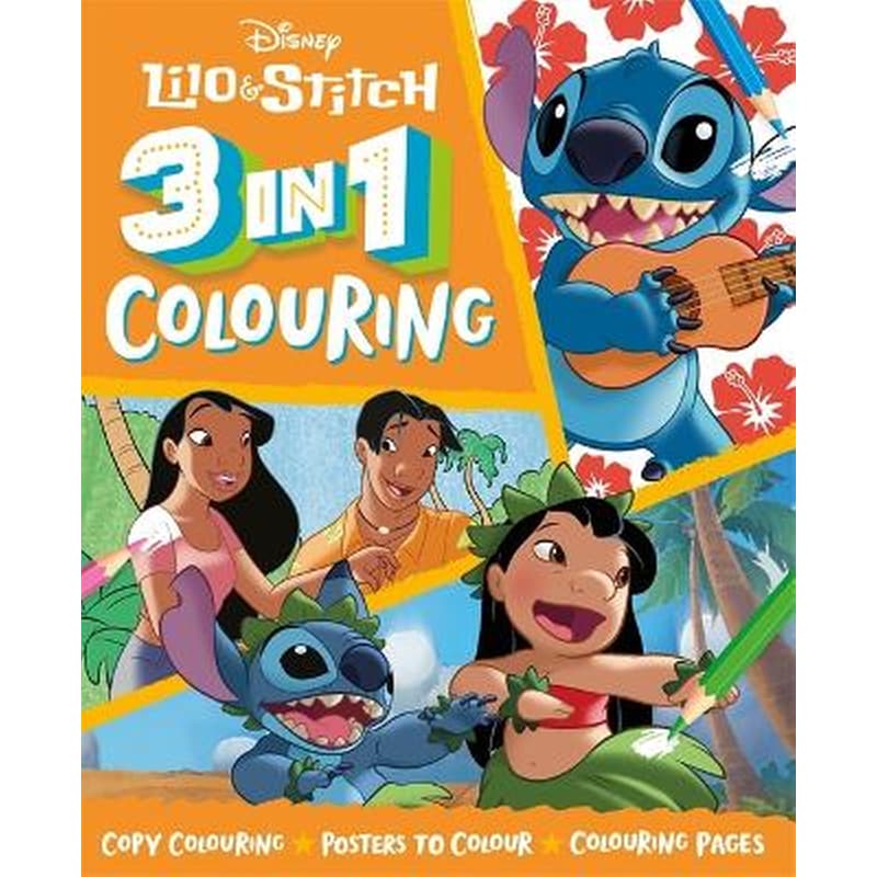 Disney Lilo Stitch: 3 in 1 Colouring