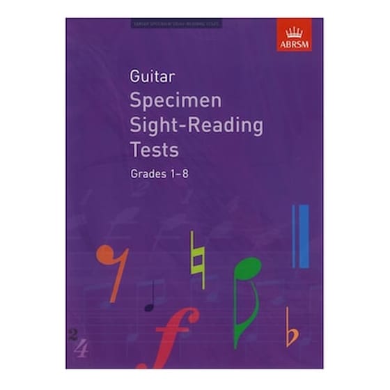 Guitar Specimen Sight-Reading Tests, Grades 1-8 image 0