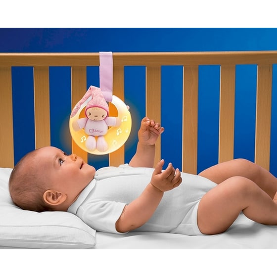Chicco  Βρεφικό Κρεμαστό Παιχνίδι Φεγγαράκι Καληνύχτα Κορίτσι (02426-10) image 3