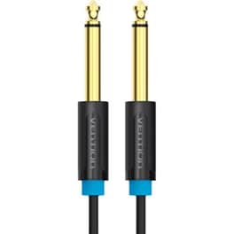VENTION Καλώδιο Ήχου BAABH 1x 6.5mm Jack Male σε 1x 6.5mm Jack Male 2 m Μαύρο