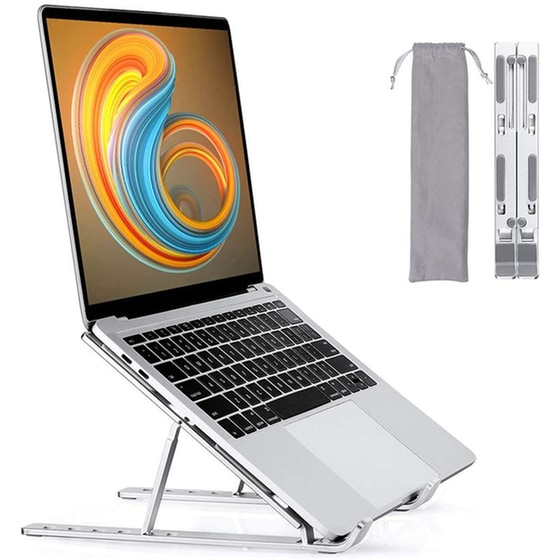 Βάση Στήριξης Laptop CT-LS01-AG έως 15.6" - Ασημί image 1