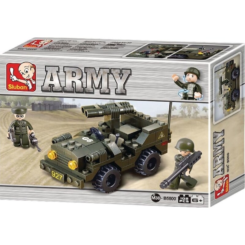 Sluban Τουβλάκια Army, Jeep M38-b5800, 102τμχ