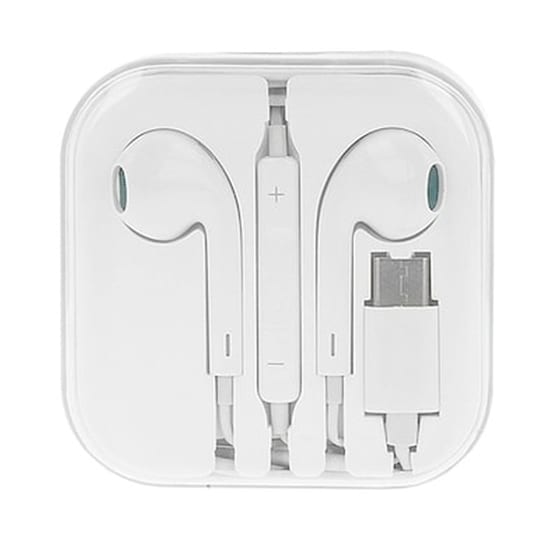 Ακουστικά Με Μικρόφωνο Mega Bass Type C - Oem - Λευκό - In Ear image 0
