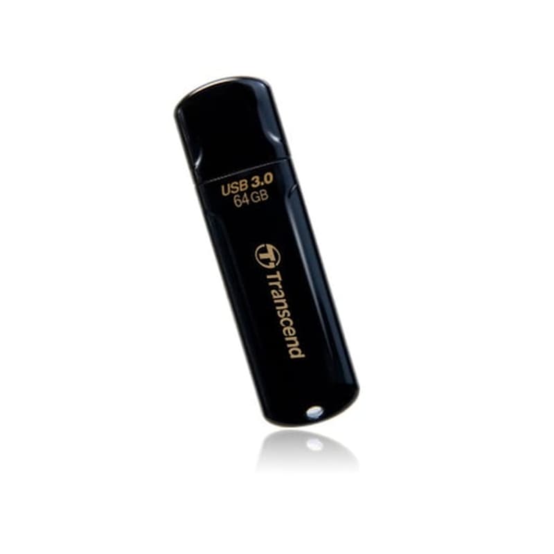 Transcend Jetflash 700 64GB USB 3.0 Stick Μαύρο φωτογραφία