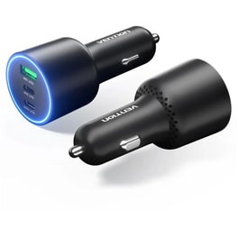 Φορτιστής Αυτοκινήτου Vention USB/USB-C 100W 3 Θυρών - Μαύρο