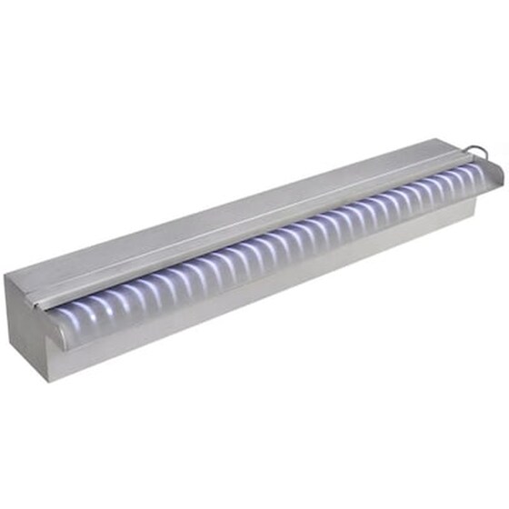 Vidaxl Σιντριβάνι Πισίνας Ορθογώνιο Με Led 60 Εκ. Από Ανοξείδωτο Ατσάλι image 3