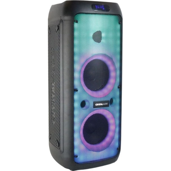 Party Speaker Crystal Audio PRT-14 TWS 80W Karaoke με Ασύρματo Μικρόφωνo - Μαύρο image 3