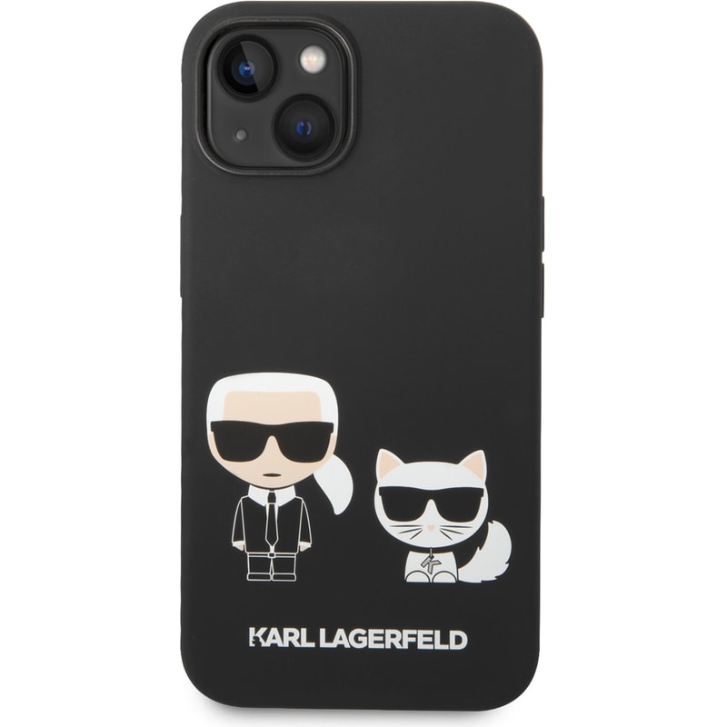 KARL LAGERFELD Θήκη Apple iPhone 14 Plus - Karl Lagerfeld Silicone Case Karl+Choupette - Black