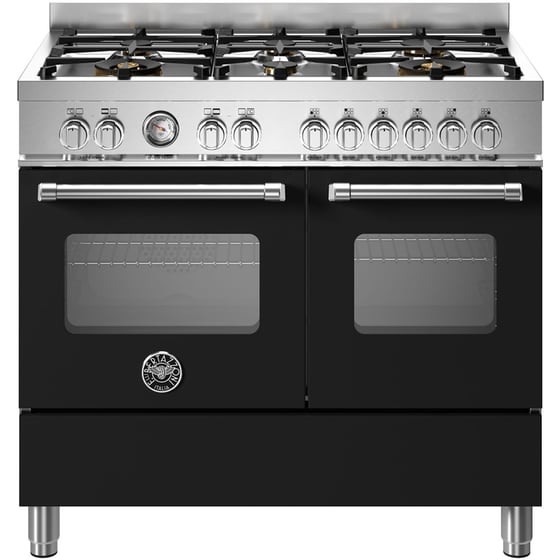 BERTAZZONI MAS106L2ENET 58/46 Lt Μαύρο Μεικτή Κουζίνα Αερίου image 0