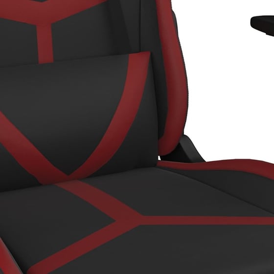 Καρέκλα Gaming VIDAXL 345430 με Ρυθμιζόμενα Μπράτσα από Τεχνητό Δέρμα - Μαύρο / Κόκκινο image 5