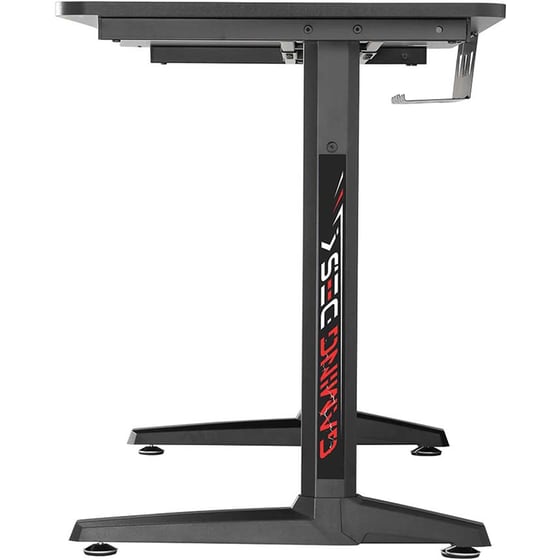 Γραφείο Gaming  Eureka Ergonomic από Carbon Fiber 120x60cm - Μαύρο/Κόκκινο image 11