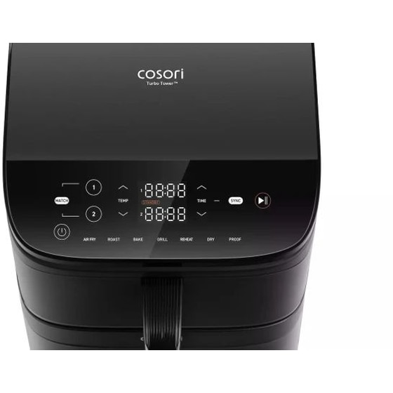 COSORI CAF-DC121-AEUR με Διπλό Αποσπώμενο Κάδο 2630 W 10.8 L Μαύρο Φριτέζα Αέρος image 3