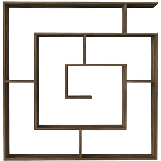 Βιβλιοθήκη ArteLibre Ithaki από Μοριοσανίδα 125x22x130cm - Καφέ image 1