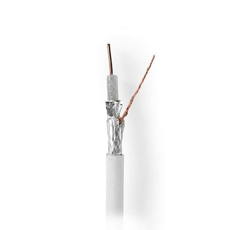 NEDIS Nedis Csbr4050wt1000 Coax Cable 4g / Lte-proof 100 M Reel White 233-1682