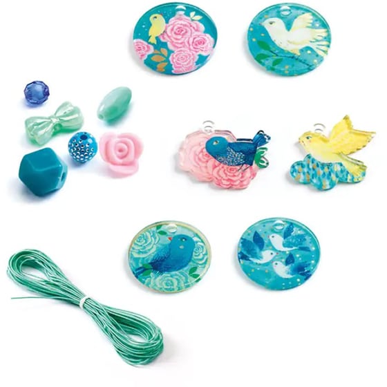 Djeco Κατασκευή Κοσμημάτων Με Διάφορες Χάντρες 'Πουλάκια' image 1