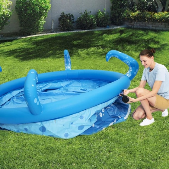 Φουσκωτή Οικογενειακή Πισίνα Bestway Easy Set Octopool 3153 Lt - Μπλε image 3