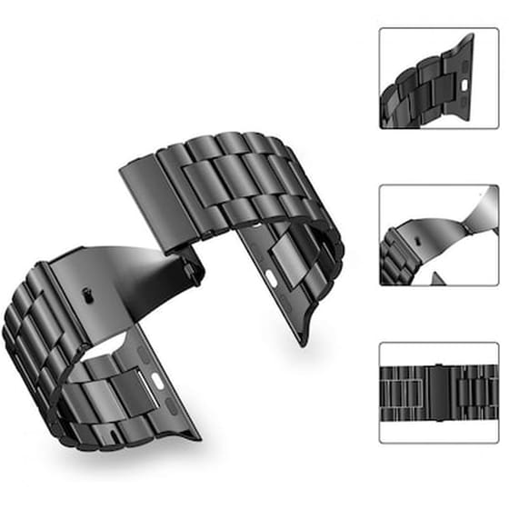 Λουράκι Tech-Protect Stainless Band για Apple Watch 42/44mm - Μαύρο image 1