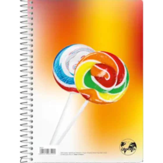 Τετράδιο Σπιράλ GLOBUS A4 3 Θεμάτων Candy (1 Τεμάχιο) image 2