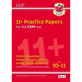 11+ CEM Practice Papers: Ages 10-11 - Pack 3