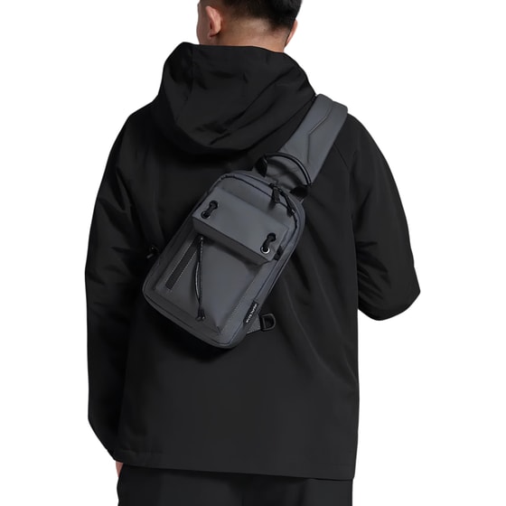 Τσαντάκι Ώμου Crossbody Arctic Hunter Xb00526 με Θήκη Tablet - 3lt - Γκρι image 5
