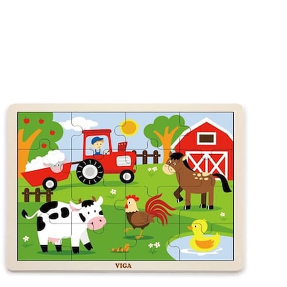 Παιδικό&nbsp;Παζλ&nbsp;Viga&nbsp;Ξύλινο&nbsp;Φάρμα&nbsp;(16&nbsp;Κομμάτια) image 0