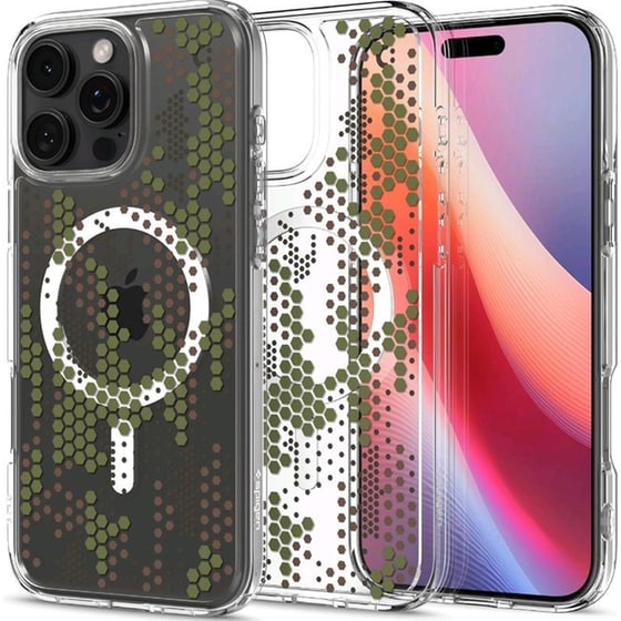 Θήκη Apple iPhone 16 Pro - Spigen Ultra Hybrid MagFit με MagSafe - Digital Camo image 0