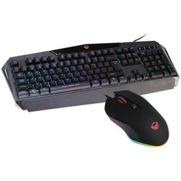 Meetion Mt-c510 Σετ Gaming Ενσύρματο Πληκτρολόγιο με RGB φωτισμό & Ποντίκι Μαύρο (US)