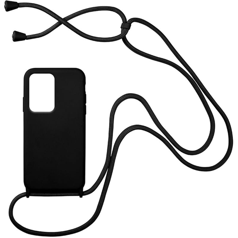 Θήκη Xiaomi Xiaomi 13 Lite - Sonique Carryhang Σιλικόνη Με Κορδόνι Μαύρο - Διάφανο