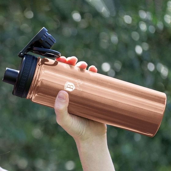 Μπουκάλι Θερμός Berlinger Haus Ανοξείδωτο Metallic Line Rose Gold 540ml image 4