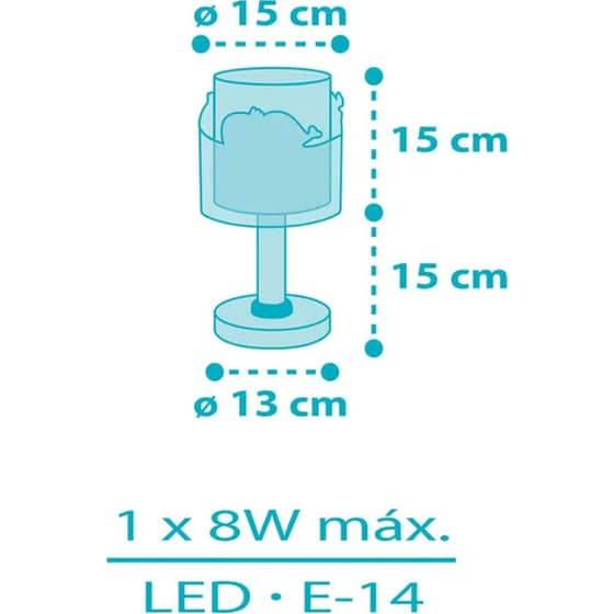 Παιδικό Επιτραπέζιο Φωτιστικό Ango Whale Dreams 61171T - Γαλάζιο image 4