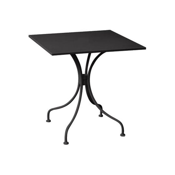 Τραπεζι Μεταλλικο Μαυρο Πλάτος:70 cm X Βάθος:70 cm X Ύψος:71 cm image 0