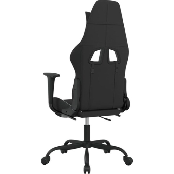 Καρέκλα Gaming VIDAXL 3143730 με Υποπόδιο - Μαύρο image 3