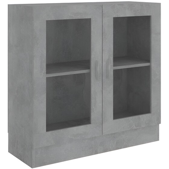 Βιτρίνα VidaXL από Μοριοσανίδα 82.5x30.5x80 cm - Γκρι image 0