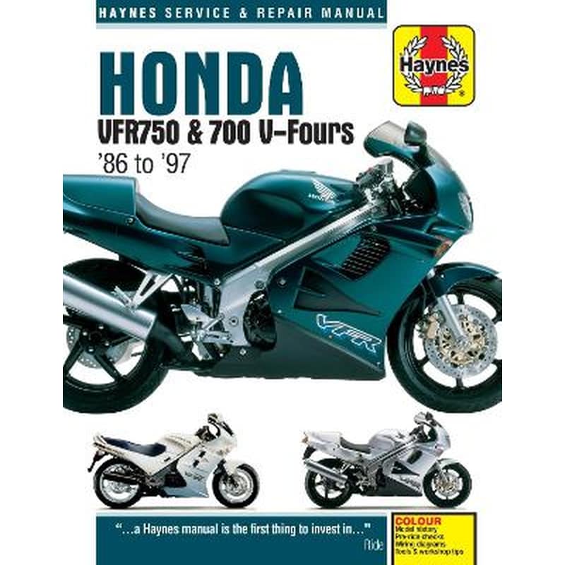 Honda VFR750 700 V-Fours (86 - 97) Haynes Repair Manual