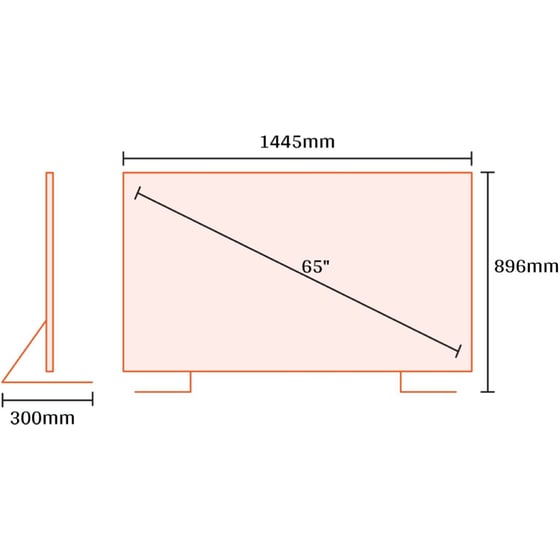 Hisense LED 65" 4K Smart Τηλεόραση 65A6S image 1