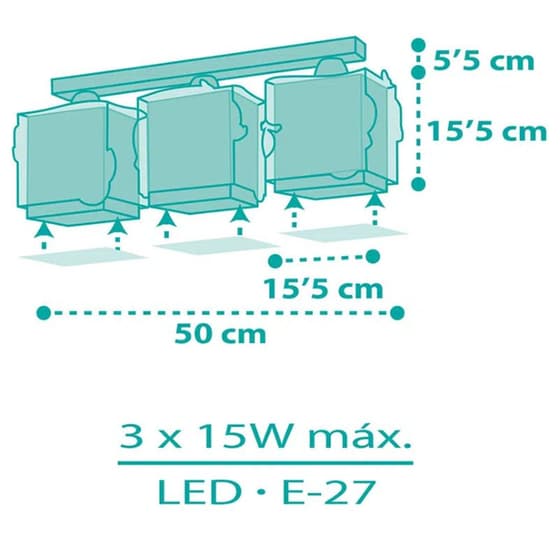 Παιδικό Φωτιστικό Οροφής Ango Mermaids 63443 image 2