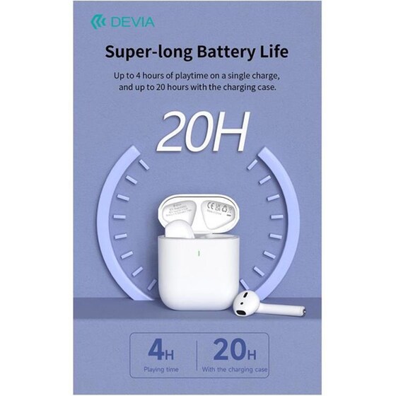 Ακουστικά Bluetooth Devia Airbuds - White image 3