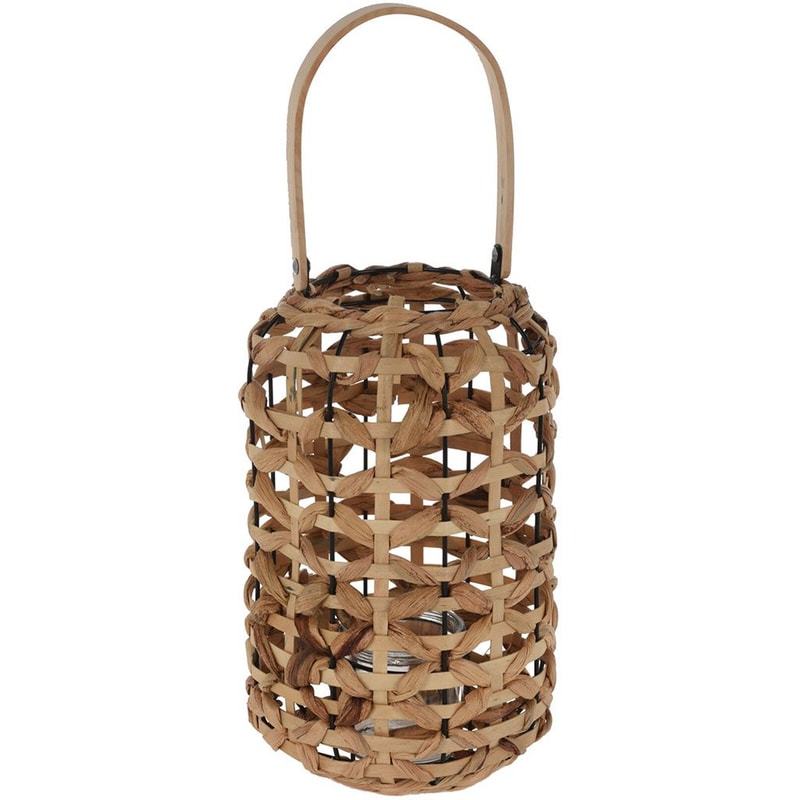 SPITISHOP Διακοσμητικό Φανάρι Spitishop Ξύλινο 22x45cm - Μπεζ