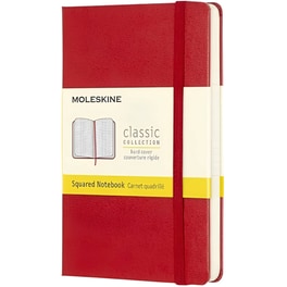 Σημειωματάριο Moleskine Small Καρέ Κόκκινο (1 Τεμάχιο)