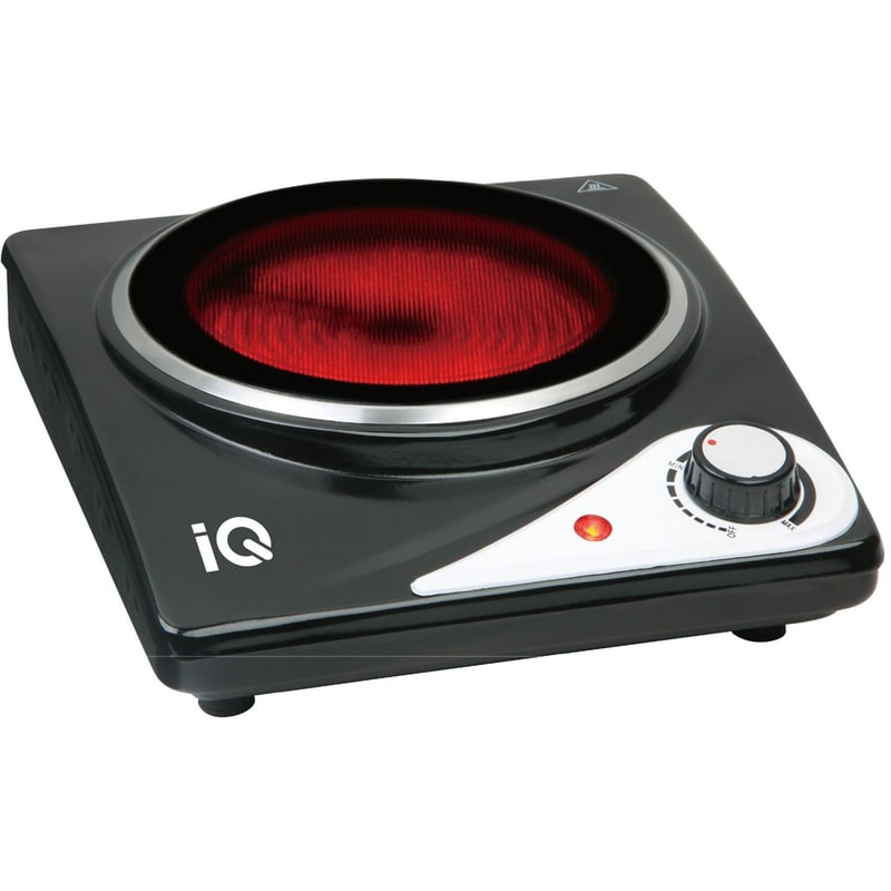 IQ KC-1236 1200 W Μαύρο Επιτραπέζια Εστία
