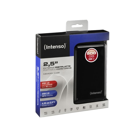 Εξ. σκληρός δίσκος Intenso 6021530 500GB 2.5" - USB 3.0 - Μαύρο image 3