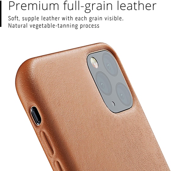 Θήκη Apple iPhone 11 Pro Max - Mujjo Full Leather Case - Tan image 5