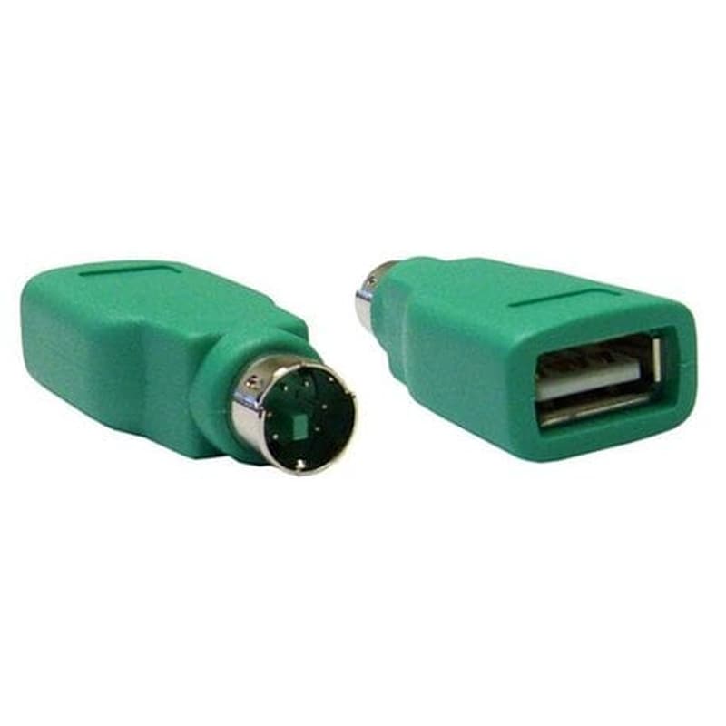 Αντάπτορας Powertech PS/2 male σε USB-A female Πράσινο
