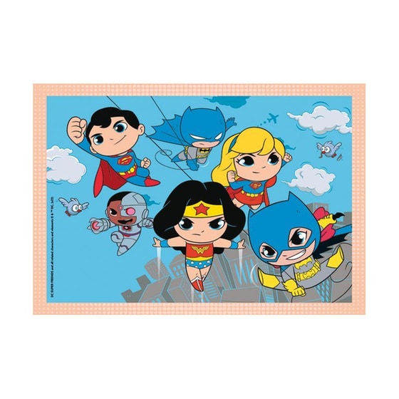 Παιδικό Παζλ Clementoni 4 In 1 Supercolor Dc Comics Super Friends (72 Κομμάτια) image 1