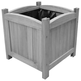 Vidaxl Ζαρντινιέρες Υπερυψωμένες 2 Τεμ. 30x30x30 Εκ. Μασίφ Ξύλο Ελάτης