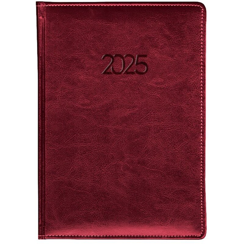 ΥΔΡΟΓΕΙΟΣ Ημερολόγιο Ημερσήσιο Υδρόγειος 2025 Pu 12M 17x24 cm Μπορντό
