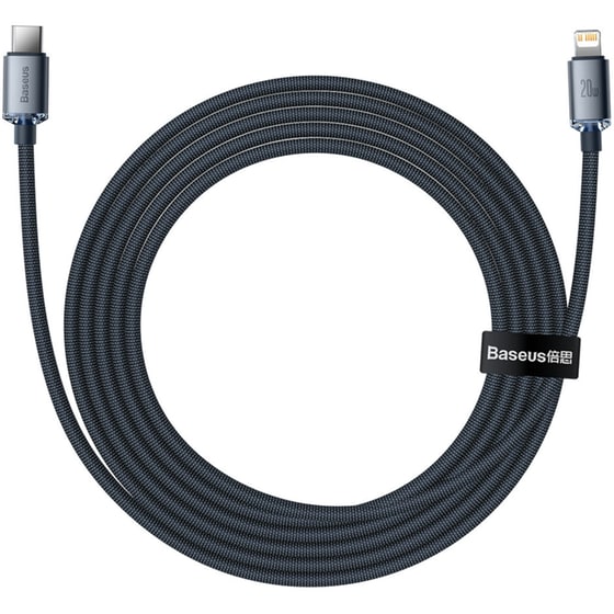 Καλώδιο δεδομένων Baseus Crystal Shine Series Usb-C to Lightning 20W 2m - Black image 3