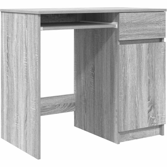 Γραφείο VidaXL από Επεξεργασμένο Ξύλο 86x49x76 cm - Γκρι Sonoma image 0