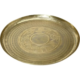 Διακοσμητικός Δίσκος Espiel Pandora από Αλουμίνιο  25x2cm - Χρυσό