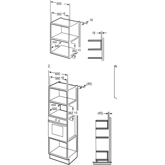 DAVOLINE MWG 8207 BL 20 Lt Μαύρο Εντοιχιζόμενος Φούρνος Μικροκυμάτων image 2